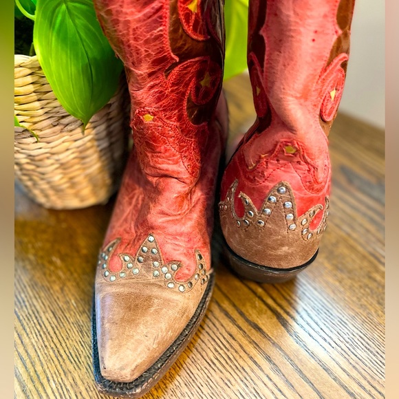 Studded Leather cowboy boots - Picture 4 of 6